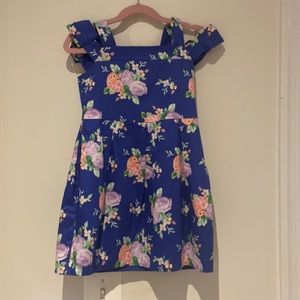 Janie and Jack Floral off the shoulder dress